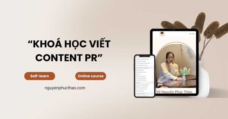 Khoá học viết Content PR